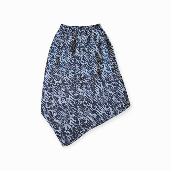 All Saints Women Rhea Ambient Pale Grey Asymmetrical Partially Lined Maxi Skirt - Picture 8 of 14